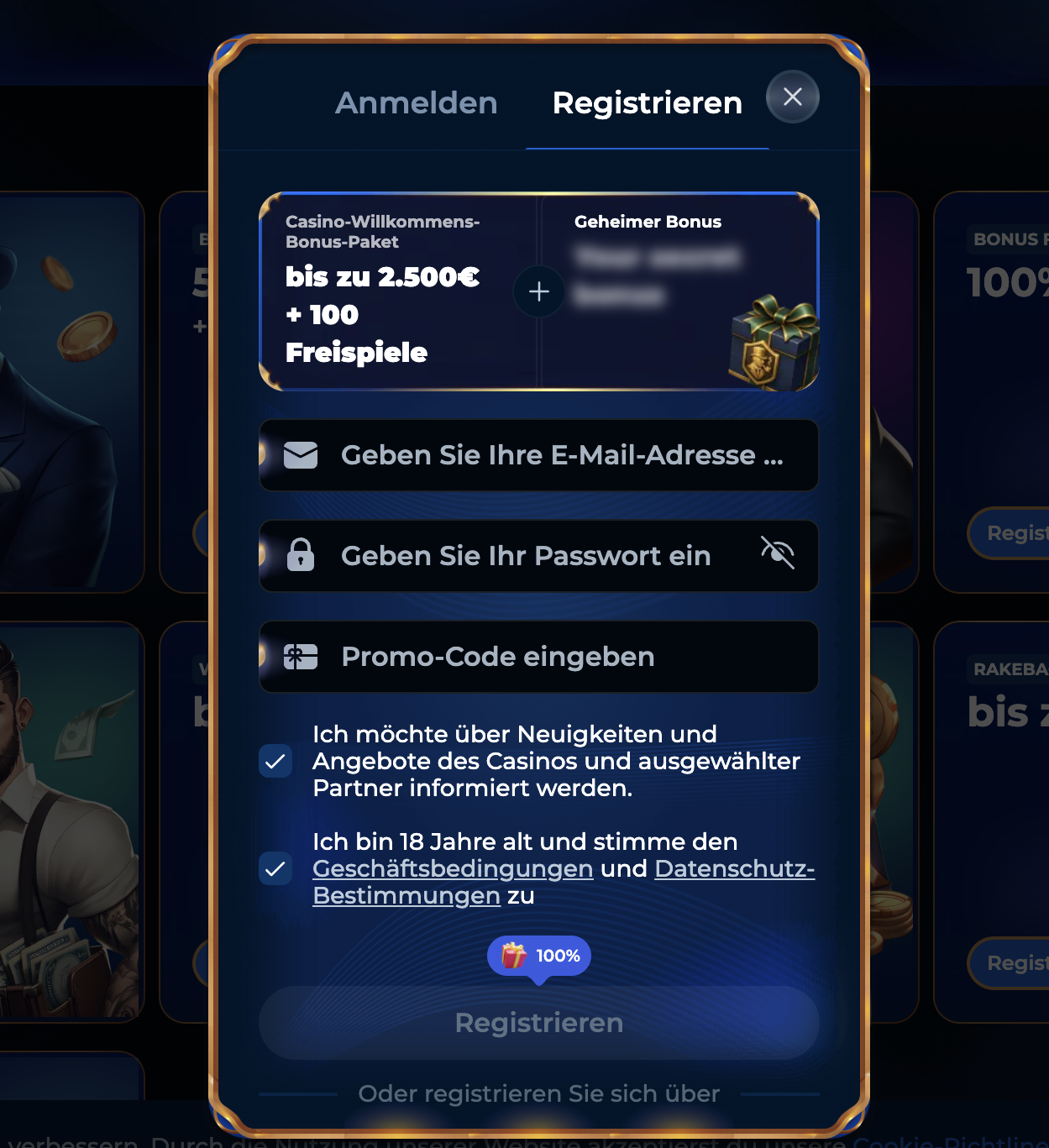Piperspin Registrierung und Login Anleitung